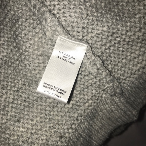 Jacob Light Grey Ribbed ThickKnit Cropped Cardigan - Picture 9 of 10